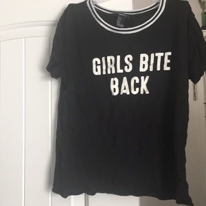 T-shirt Black forever 21
